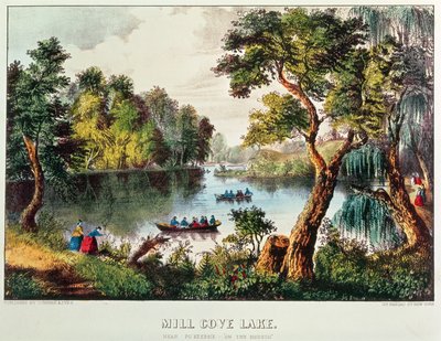 Mill Cove Meer door N. and Ives, J.M. Currier
